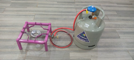 Gas solution 4kg metal cylinder complete package