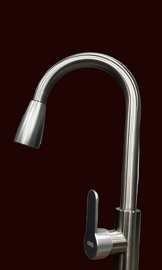 Imported Silver Steel 360° Rotatable Pull-Out Shower Sink Faucet / Tap