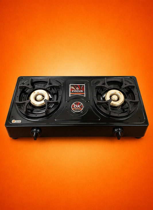 Heavy Duty Double Auto-Ignition LPG Gas Stove (2 Burner)