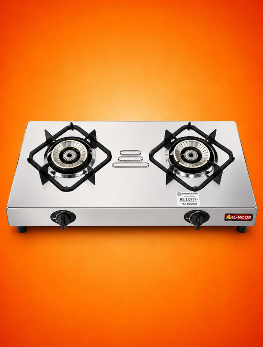 Auto Ignition Stove Lpg Use Double Burner Slim Model