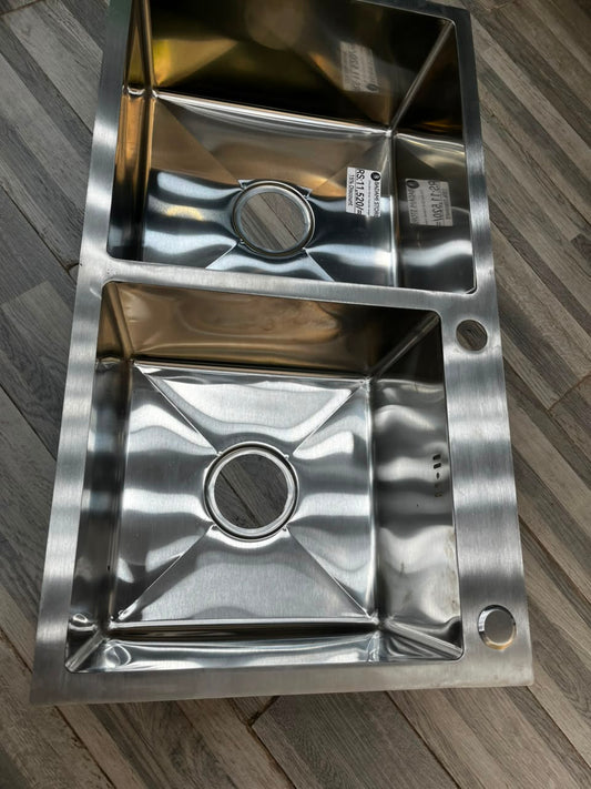 kitchen Sink Double Hand Made Imported Size:17x31 inches