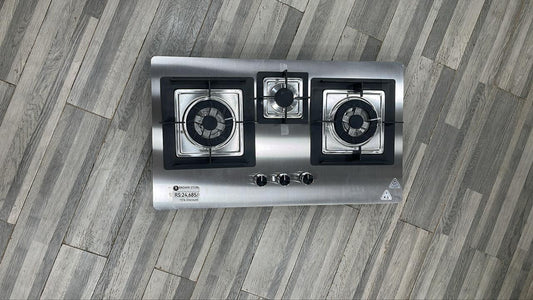 Heavy Duty 3-Burner Stainless Steel Built-in Hob (14 Gauge / 3MM)