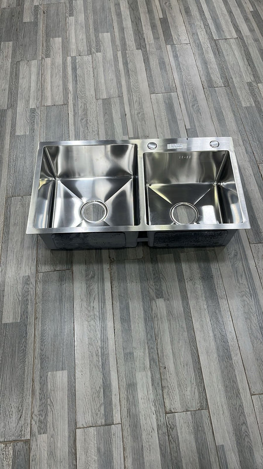 kitchen Sink Double Hand Made Imported Size:(17x31) inches