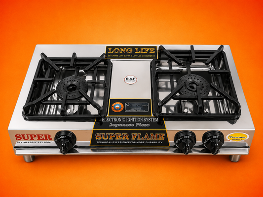 Family Twin Gas Stove Heavy Duty Model: 208