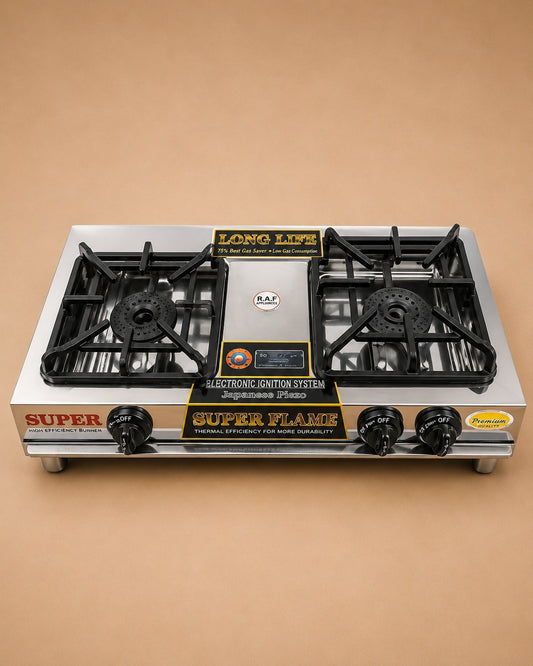 Family Twin Gas Stove Heavy Duty Model: 208