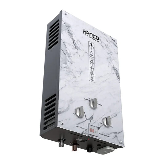 Hanco 7 Liters Instant Water Heater - Model 7G3 Dual Ignition - Gas Geyser