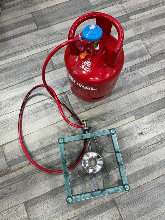 Gas Solution 4kg 16Gaje Metal Cylinder Complete Package