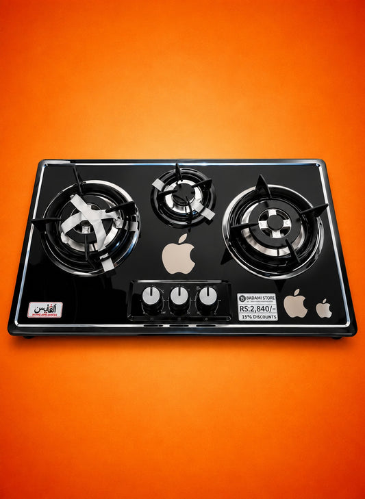 Auto Ignition Hob 3 Burner Machine Use