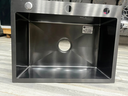 kitchen Sink hand Made Imported Black Size:18x24 Inches
