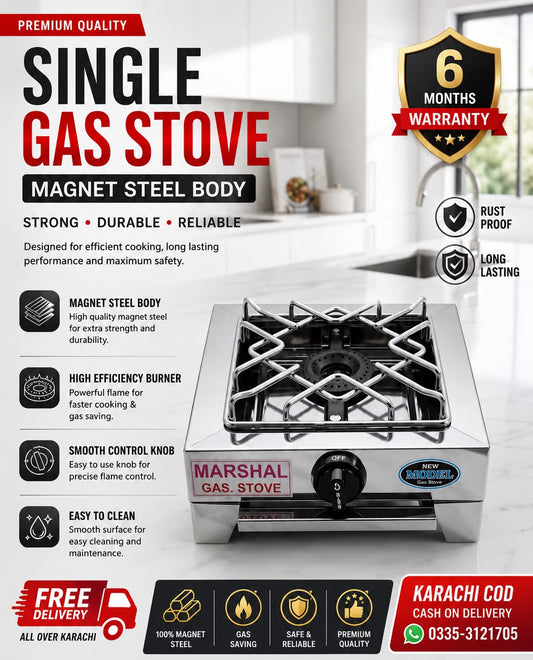 Marshal Single Burner Gas Stove standard Model: 102