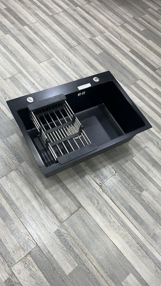 Kitchen Sink Black Matt Hand Made Imported Size:(18x26) inches