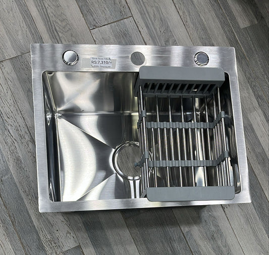 Hand made sink Stainlees Steel  imported Size:(16x20) Inches