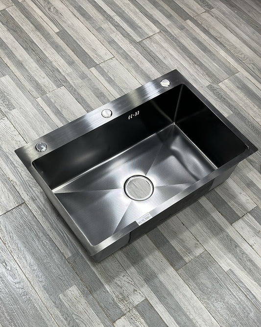 Kitchen Sink Black Honeycomb Imported Size:(17x28) Inches