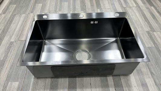 Kitchen Sink Black Honeycomb Imported Size:(17x28) Inches