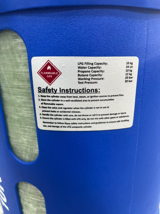 10kg Burhan Blast-Proof Fiber LPG Cylinder