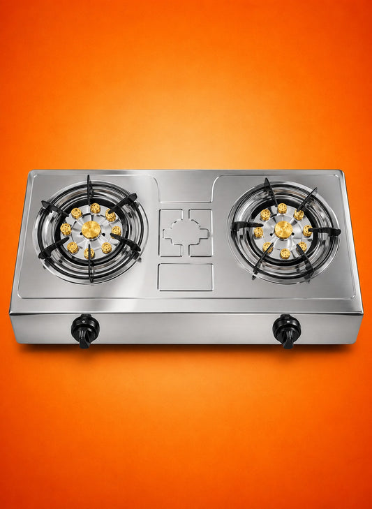 AUTO DOUBLE PREMIUM STOVE Brass Burner LPG USE