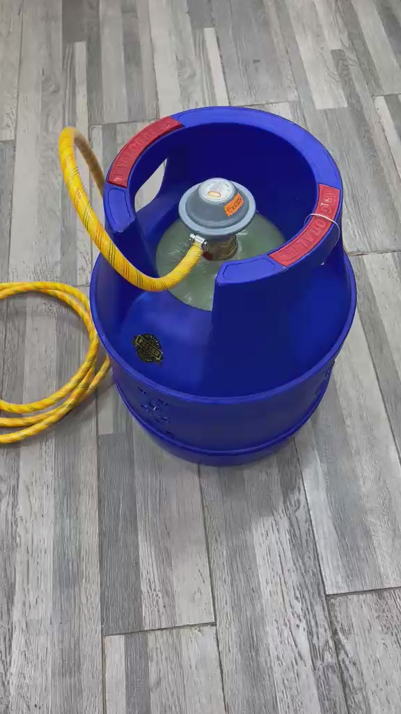 5KG Global Fiber Gas Cylinder & Auto-Ignition Stove Complete Package